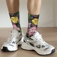 thumbnail image 6 of Cauagu Colorful Roses Print Crew Socks for Women and Men,Adult Athletic Running Socks 1-Pair Sports Socks Work Gear Socks with Moisture Wicking, 6 of 6