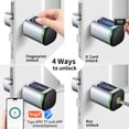 thumbnail image 4 of RAYKUBE&nbsp;S1 Tuya BLE TT Lock Smart Electronic Door Lock with DIY Cylinder Core Fingerprint APP Keys IC Card Unlock for Home Hotel, 4 of 5