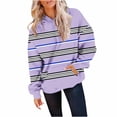 thumbnail image 2 of Oversize Hoodies for Women Pullover Fashion Loose Fitting Solid Color Long Sleeved Hoodie Sports Top, 2 of 5