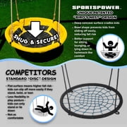 Sportspower Willow Creek Wooden Swing Set with Saucer Swing, Play Fort, Bench with Table, Sandbox, Slide , and Bonus Anchor Kit