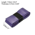 thumbnail image 3 of Uxcell 43.3" Absorb Sweat Non-Slip PU Tennis Racket Overgrip Tape Wraps Purple 6 Pack, 3 of 6