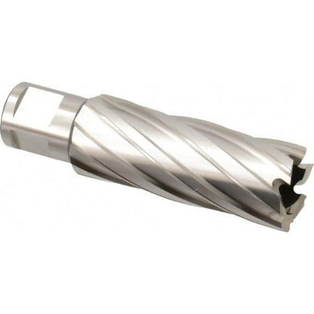 

Hougen 15/16 Cutter Diam x 2 Cutting Depth Bright Finish HSS Annular Cutter 3/4 Diam Weldon Flat Shank