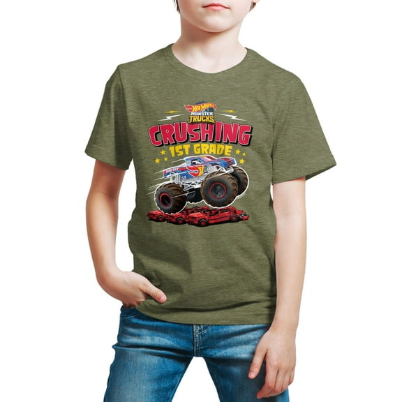 Hot Wheels - Crushing 1st Grade - Youth Short Sleeve Graphic T-Shirt