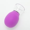 thumbnail image 4 of Unique Bargains 1 Pc Convenient Cupping Facial Tools for Beauty Parlor Purple Silicone Glass, 4 of 6