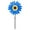Sunflower - Blue, variant on Gustave Cat Dog Bicycle Wind Spinners Garden Windmills Animal Bike Pinwheels with Stake Kids Outdoor Toys for Yard Art Decoration Garden Ornament