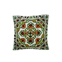 Mogul Handmade Indian Cushion Cover Woolen Embroidered Suzani Pillow Cases Boho Dcor
