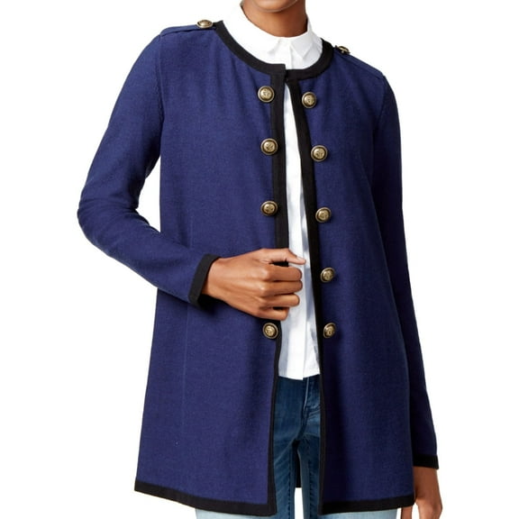 Maison Jules Womens Embellished Cardigan Sweater