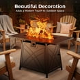 thumbnail image 4 of BALI OUTDOORS 42'' Propane Fire Pit Table Large Outdoor Firepit Table for Patio, Outside Black, 4 of 9