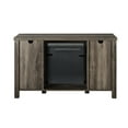 Manor Park Rustic Farmhouse Fireplace TV Stand with Sliding Doors for
