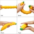 thumbnail image 3 of Juguetes elásticos para aliviar el estrés de plátano y zanahoria Caucho elástico relleno de arena y pegamento, 3 of 7