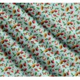 thumbnail image 3 of Soimoi Green Cotton Poplin Fabric Leaves,Insect & Floral Artistic Printed Fabric 1 Yard 42 Inch Wide, 3 of 7
