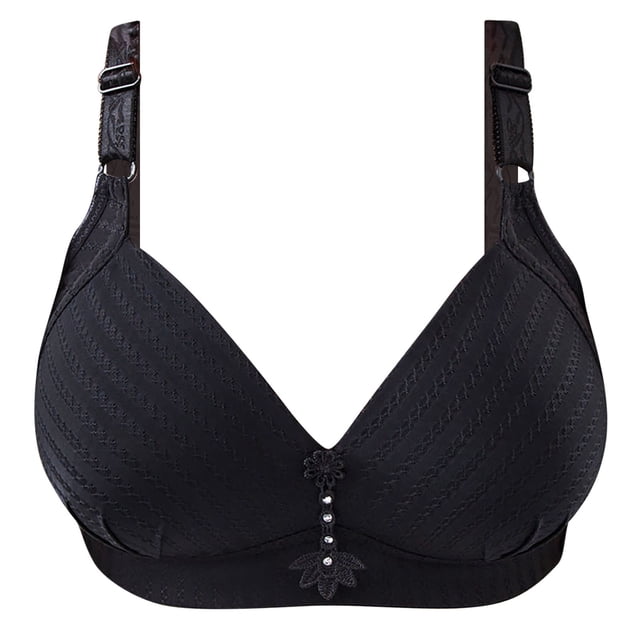 Sujetadores Para Mujer Lencería Sujetador A Rayas Ropa Interior Sin Alambre Ropa Interior de Una Pieza Para Todos Los Días Odeerbi ODB139443
