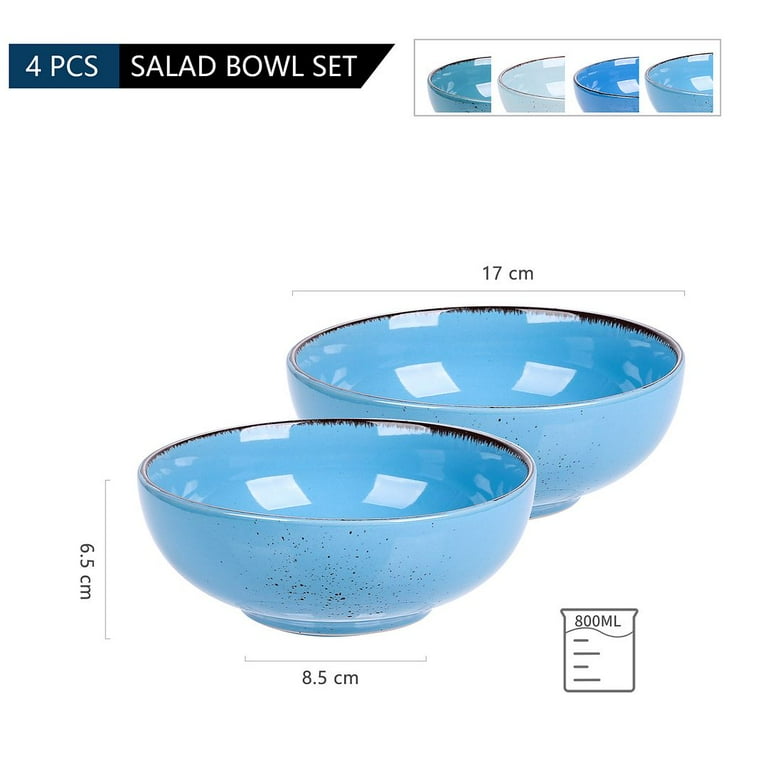 DINING, SALAD, SNACK or SOUP BOWL 6 PIECE SET 17 OZ COZA BPA Free