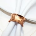 thumbnail image 3 of Xiao Hua 12 servilleteros redondos con cuentas para bodas, fiestas, celebraciones y cenas (oro rosa)., 3 of 5