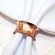 thumbnail image 3 of Xiao Hua 12 servilleteros redondos con cuentas para bodas, fiestas, celebraciones y cenas (oro rosa)., 3 of 5