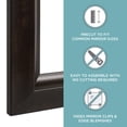 thumbnail image 5 of Zenna Home Decorative Mirror Framing Kit, with Beveled Edges, 48 x 36 in., Espresso, 5 of 6