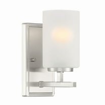 Designers Fountain Carmine 1 Light Brushed Nickel Wall Sconce Light, D239M-1B-BN