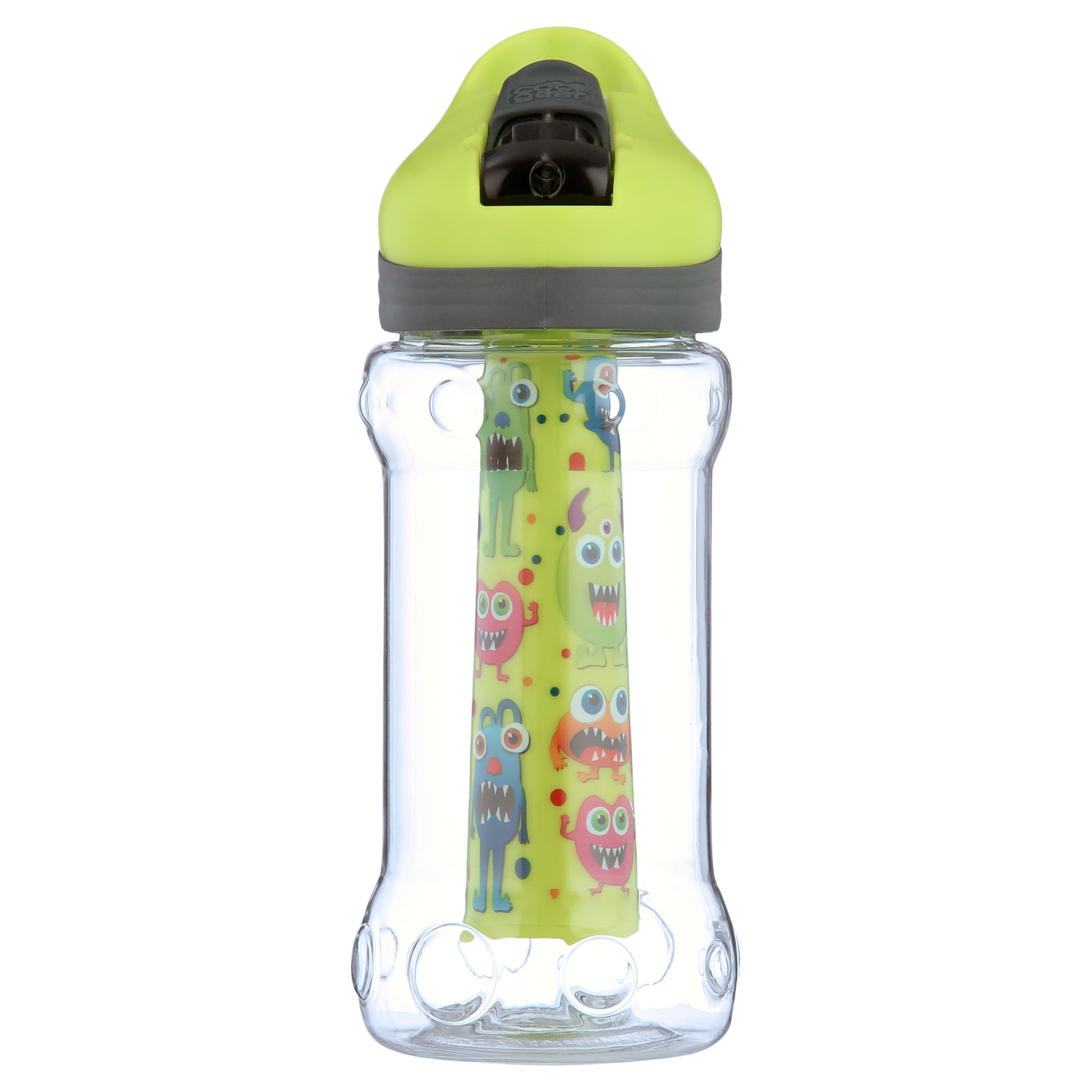 (3 pack) Cool Gear 14 Oz. non-toxic Paloma Bottle Monster, Green