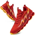 thumbnail image 1 of FENLERN Mens Running Shoes Lightweight Walking Sports Sneakers Red Size 7, 1 of 6
