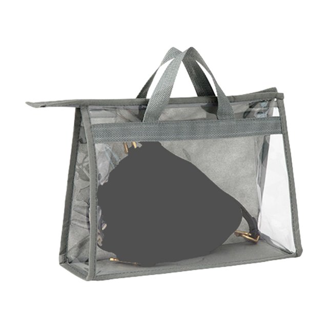 LCXmlly Space saving Storage Bag Handbag Storage Organizer, Transparent Water Resistant, with Handle, Purse Protector