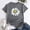Grey, variant on QHWAUAKFBN T Shirts For Women Trendy Graphic Cute Daisy Flower Print Cotton Round Neck Short Sleeves Tshirts Top