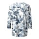 thumbnail image 5 of Ichuanyi liquidación de moda para mujeres camiseta estampada 3/4 mangas blusa redonda de cuello redondo ICHUANYI WER2023081605977, 5 of 5