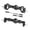 Black, variant on Model Car Axle RC Front Rear Axle Assembly Aluminum Alloy Durable Replacement Parts for 1/16 RC Car Enthusiasts
