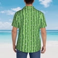 thumbnail image 4 of Balery Cactus Camisas hawaianas de manga corta para hombre, camisas playeras de corte holgado, camisas de vacaciones con botones,3X-Large, 4 of 7