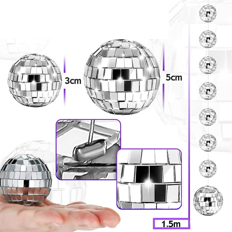 Mirror Ball Classic Silver 7 Inch Disco Ball Mirror Tiles