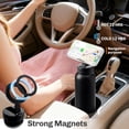 thumbnail image 5 of Hatisan 24 oz Insulated Water Bottle, Magnetic Stainless Steel Water Bottle, with Mobile Phone Holder Tripod, Hot for 12H, Cold for 24H(Black), 5 of 8