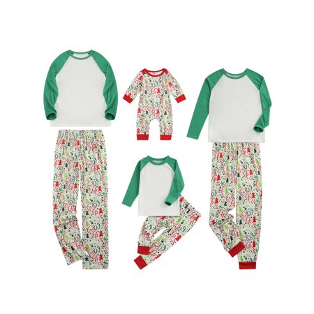

Gwiyeopda Family Christmas Pajamas Set Parent-Child Long Sleeve Pyjamas Nightwear Sleepsuit