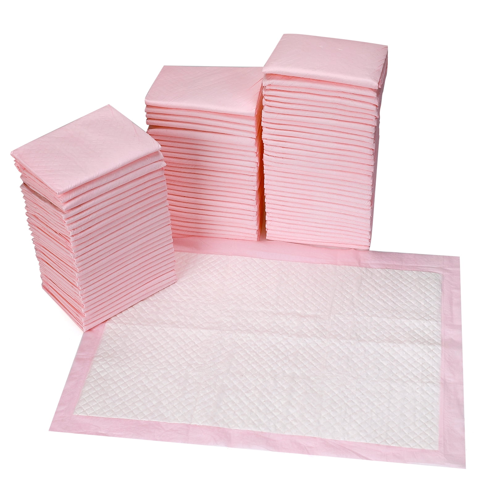 Buyockss 80Count Disposable Underpads 18 x 18 inch  Bed Pads Waterproof Pink