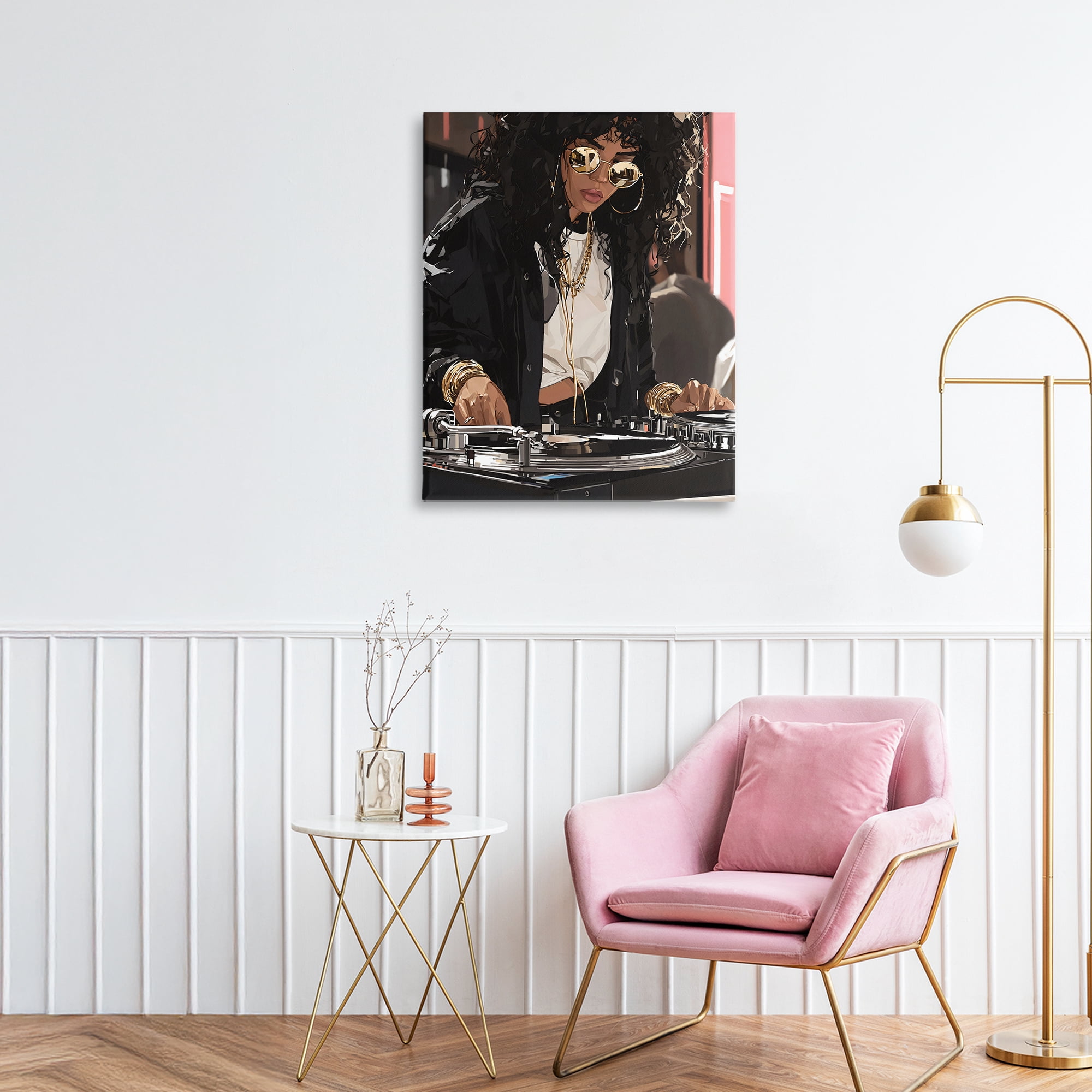 Stupell Industries DJ Focused On Turntables Canvas Wall Art, design by Franklyn Gregory