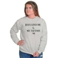 thumbnail image 4 of Jesus Love Me and My Tattoos Women Plus Size Crewneck Sweatshirt Brisco Brands 5X, 4 of 5