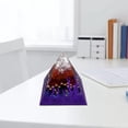 thumbnail image 4 of 2x de Cristal de Resina, Convertidor ergía tesanal, ergía pa Decoración de Estudio Zulema Pirámide de cristal, 4 of 8