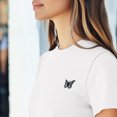 thumbnail image 5 of Dalix Butterfly Everyday Tee Lightweight Short Sleeve Summer Shirt Womens in White XL X-Large, 5 of 5