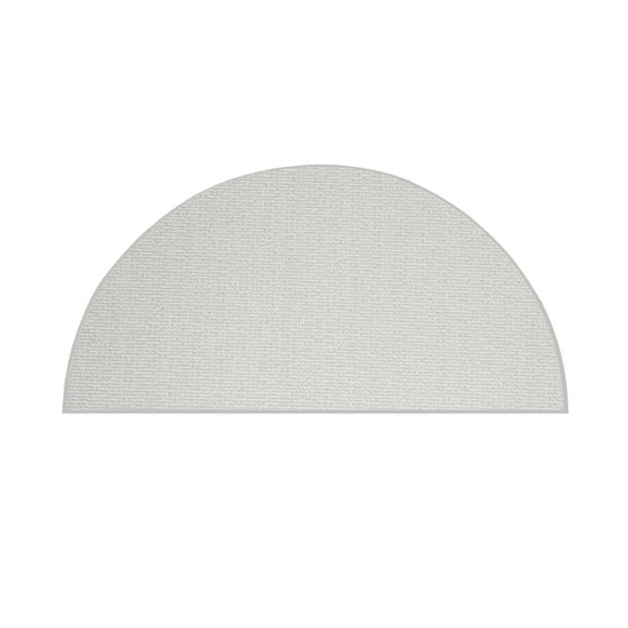 Furnish My Place Iconic Rug - 42" x 84" Half Round, Ivory Cream, Custom Floor Rug for Patio, Garden, Hallway, Living Room