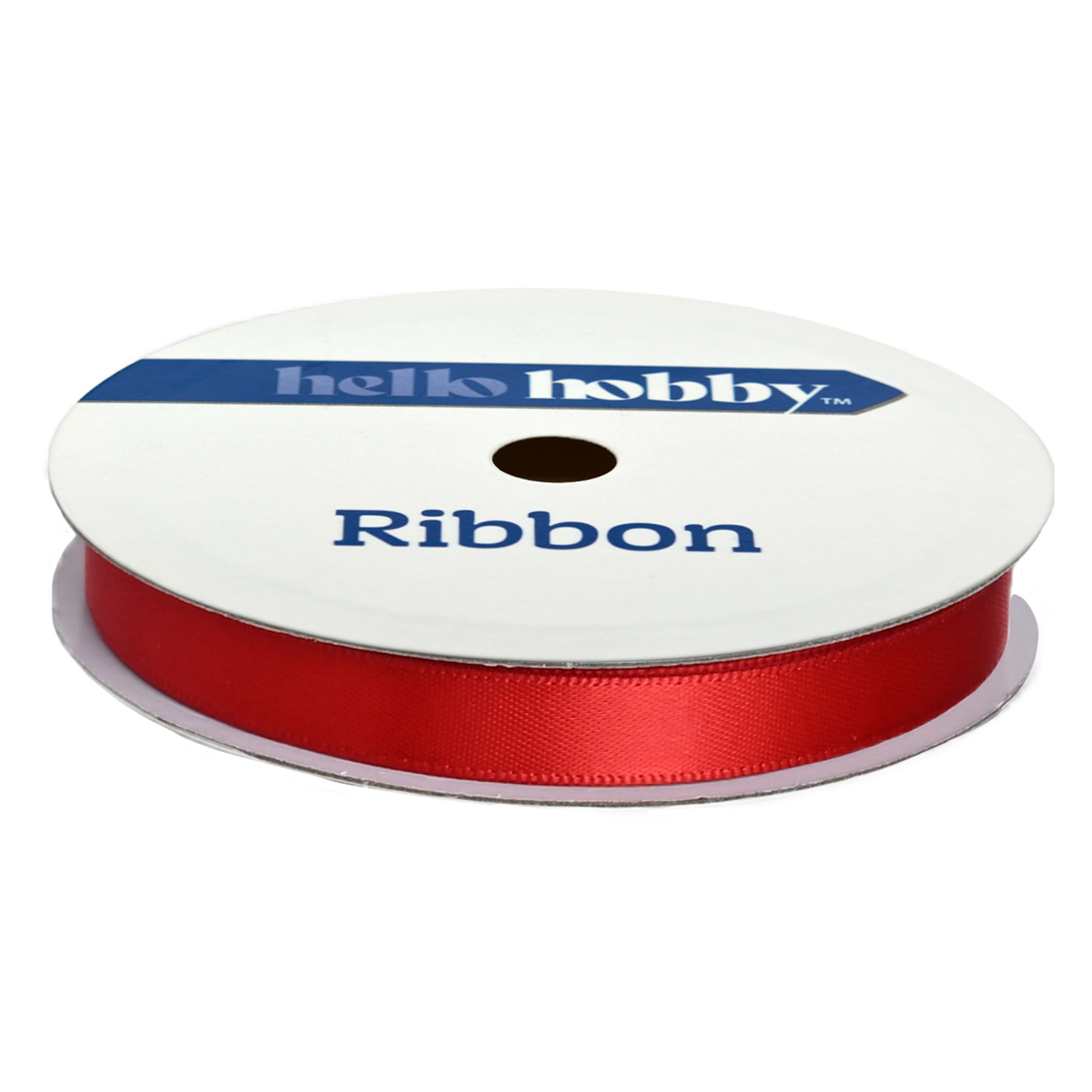 Gwen Studios 3/8" Red Satin Ribbon, 7 Yards