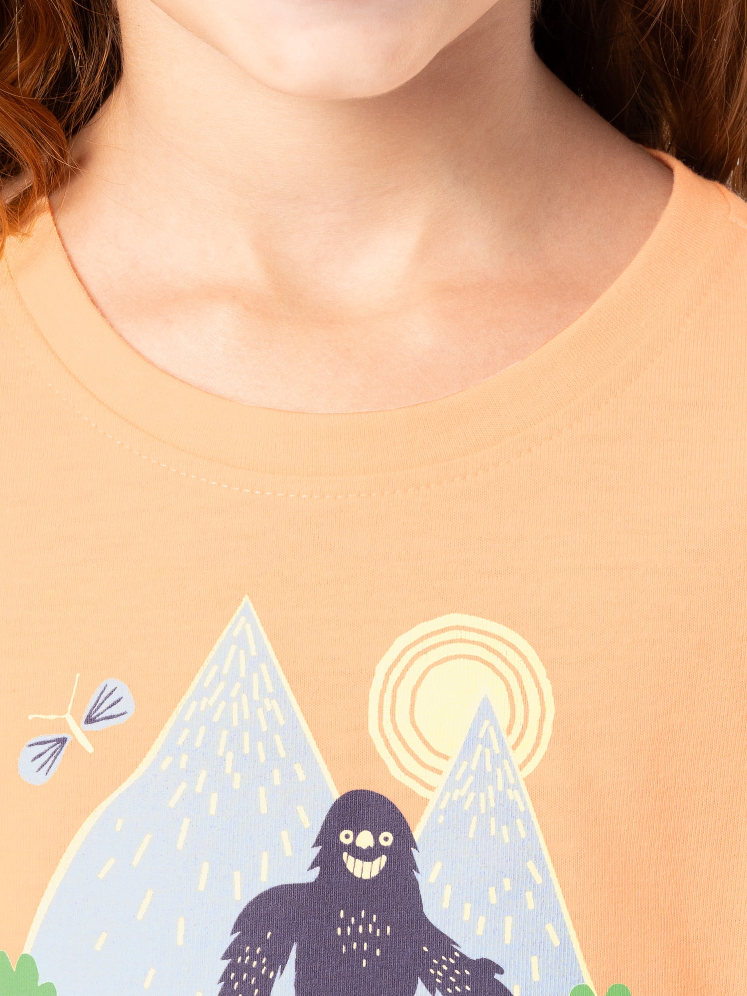 Ozark Trail Girl's Boxy Graphic Tee, Sizes 4-18 & Plus