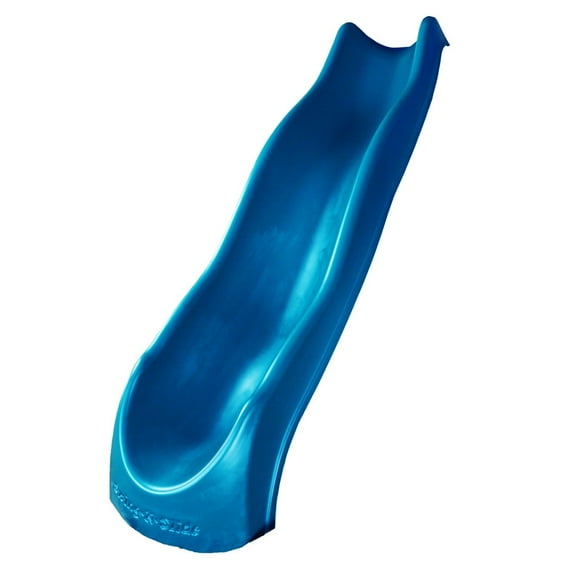 Swing-N-Slide 4 Foot Speed Wave Plastic Wave Slide with Lifetime Warranty, Blue