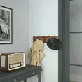 thumbnail image 4 of Flash Furniture Daly Rustic Rectangle Wood Coat Rack with Shelf/Storage, Rustic Brown, 4 of 12