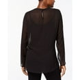 thumbnail image 2 of Olivia & Grace Womens Embroidered Tunic Blouse, Black, Small, 2 of 3