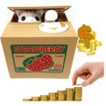 thumbnail image 2 of Monedero automático Hmil-U de Money Bank con forma de gato robador, 12 x 10 x 9 cm, 2 of 8