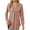 Pink 1, variant on Hooded Jumpers Womens Plain Drawstring Tunic Pullover Tops Casual Knit V-Neck Long Sleeve Sweatshirts with Hood Fall Longline Tunics Slim Fit Elegant Jumper Button/Ruched Detail