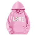 thumbnail image 3 of cocolona Boys and Girls Football Sweatshirts Oversized Cute Graphic Hoodie Fall Winter Casual Long Sleeve Pullover Tops 4-13Years, 3 of 4