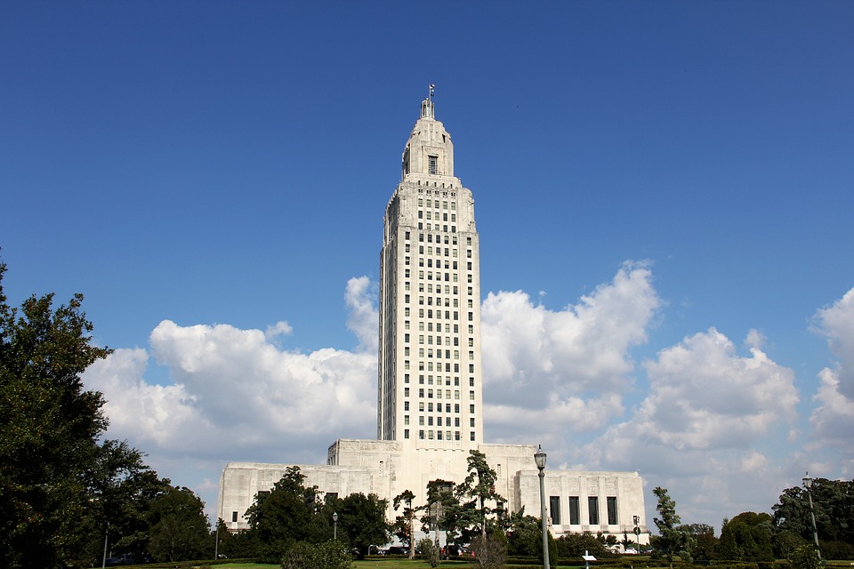 Government Louisiana Capitol Building Baton Rouge12 Inch By 18 Inch
