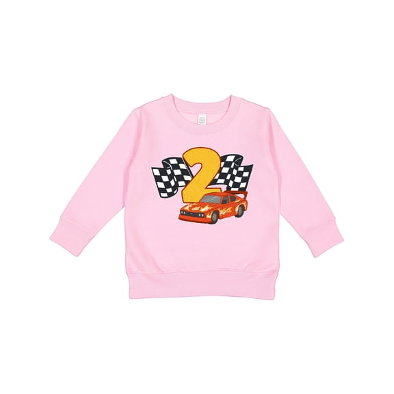 Inktastic Number Two Race Car Toddler Sweatshirt