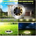 thumbnail image 4 of Solar Powered Outdoor Solar Garden, 4 Pieces 8 LED Solar Outdoor, 4 of 5