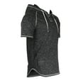 thumbnail image 2 of ZIMEGO Mens Short Sleeve Hoodie - Thin Color Block Raglan Henley T Shirt, 2 of 6