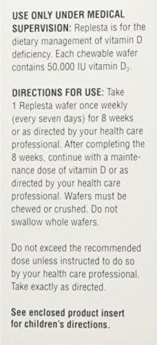 Replesta 50000 Iu Vitamin D3 Chewable Wafer Natural Orange